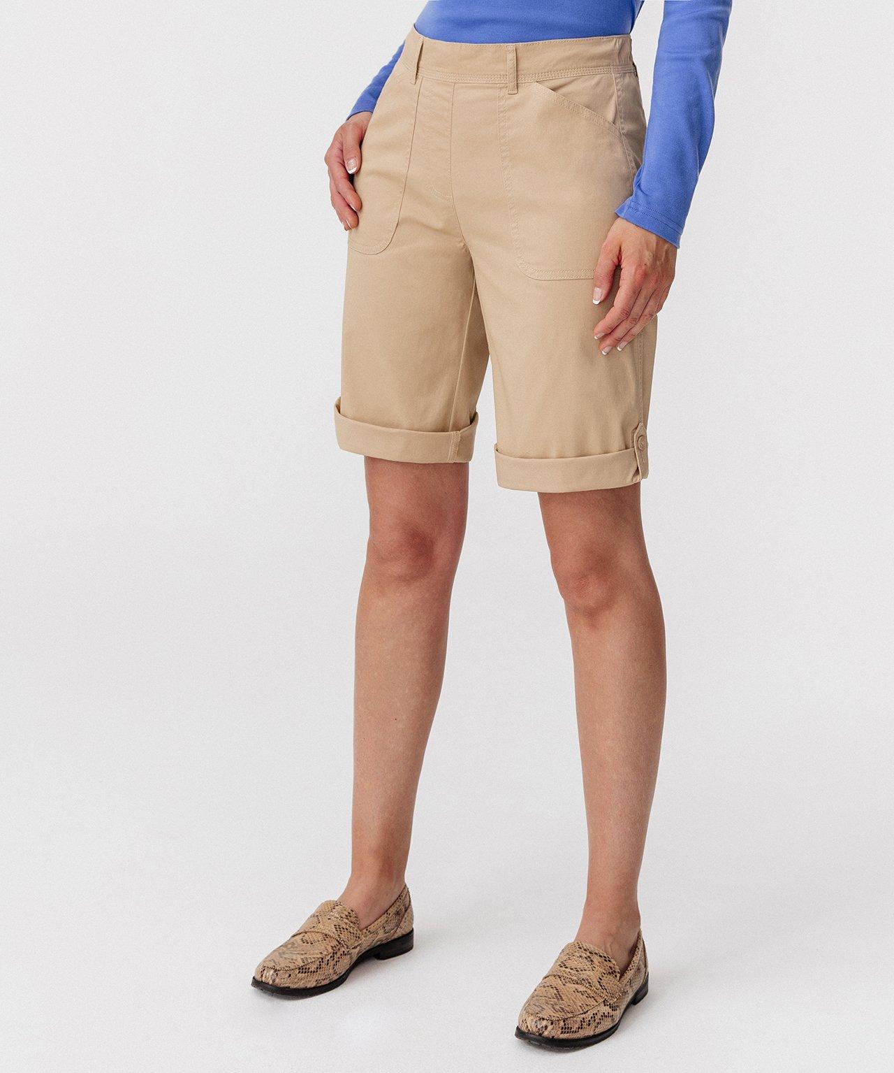 Bermudas, In Shorts Verwandelbar. Damen Braun 36 von Damart