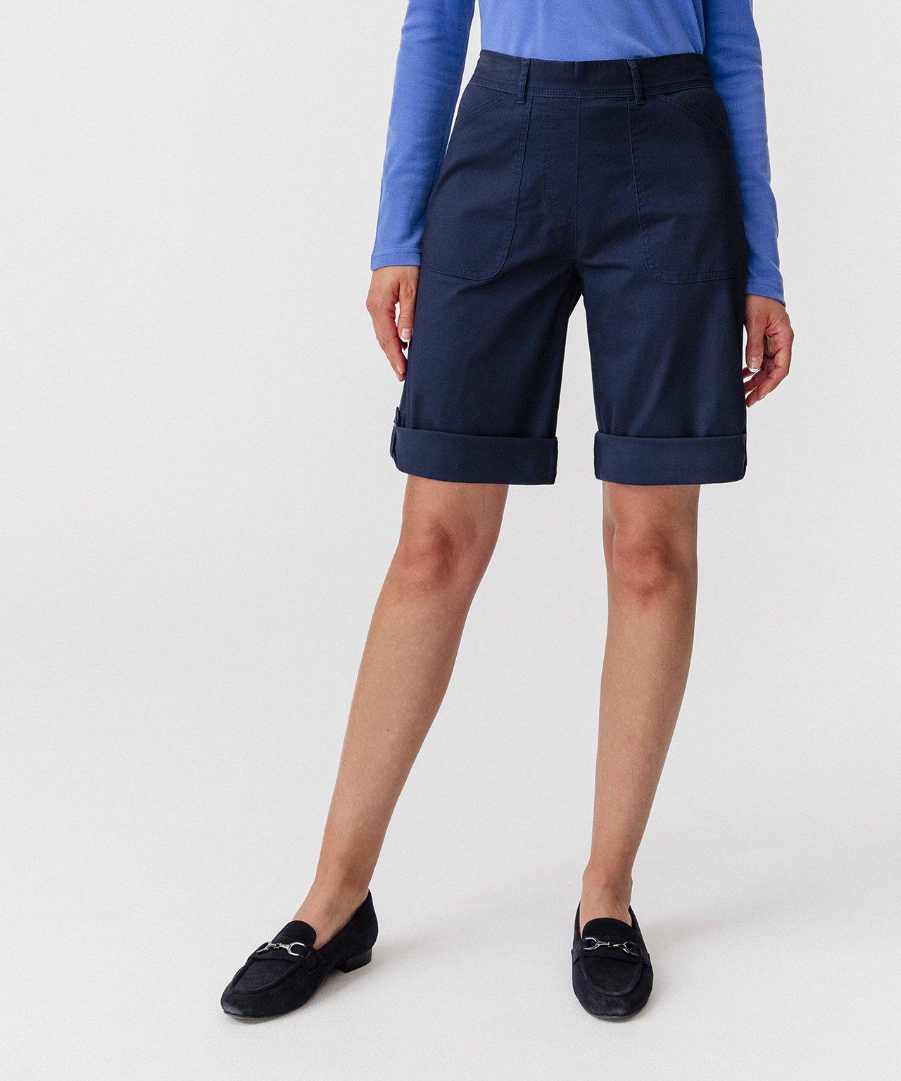 Bermudas, In Shorts Verwandelbar. Damen Blau 36 von Damart