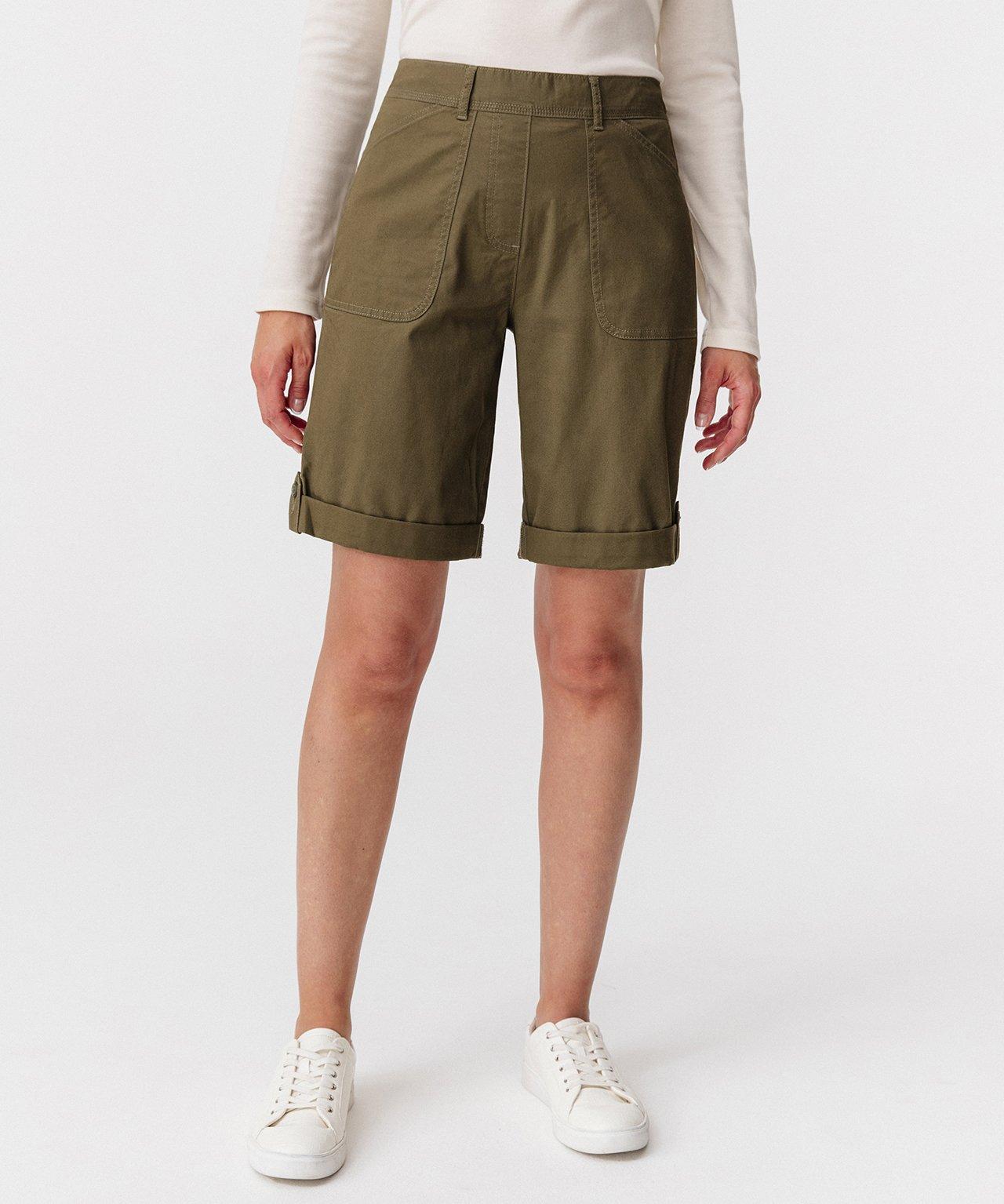 Bermudas, In Shorts Verwandelbar. Damen Grün 36 von Damart