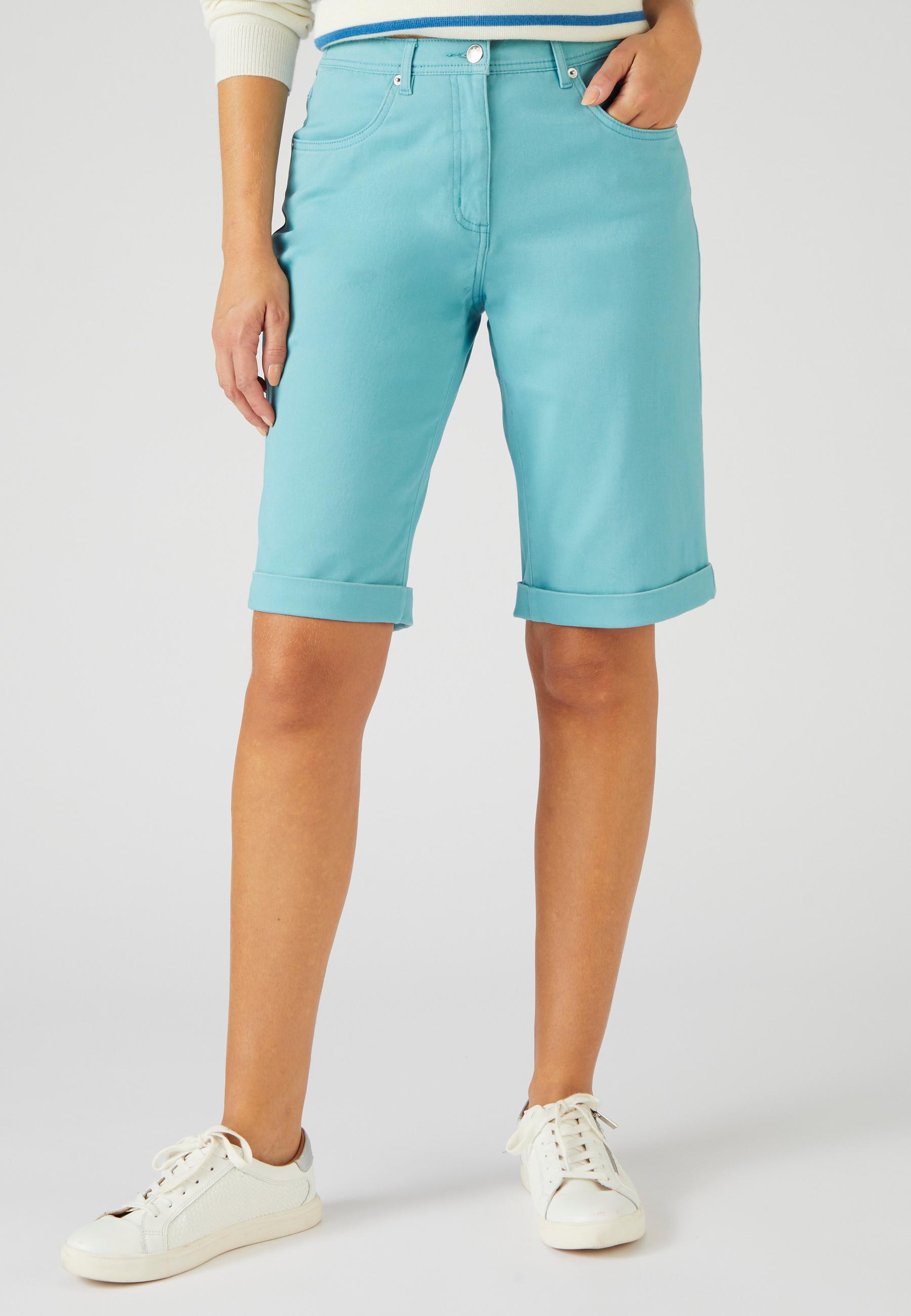 Bermudas Aus Baumwollstretch. Damen Blau 36 von Damart