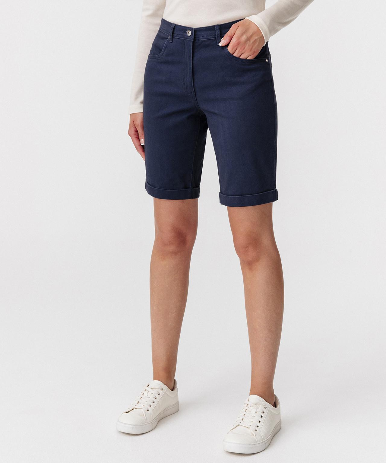 Bermudas Aus Baumwollstretch. Damen Blau 36 von Damart