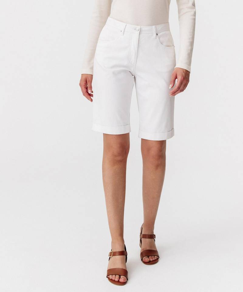 Bermudas Aus Baumwollstretch. Damen Weiss 38 von Damart