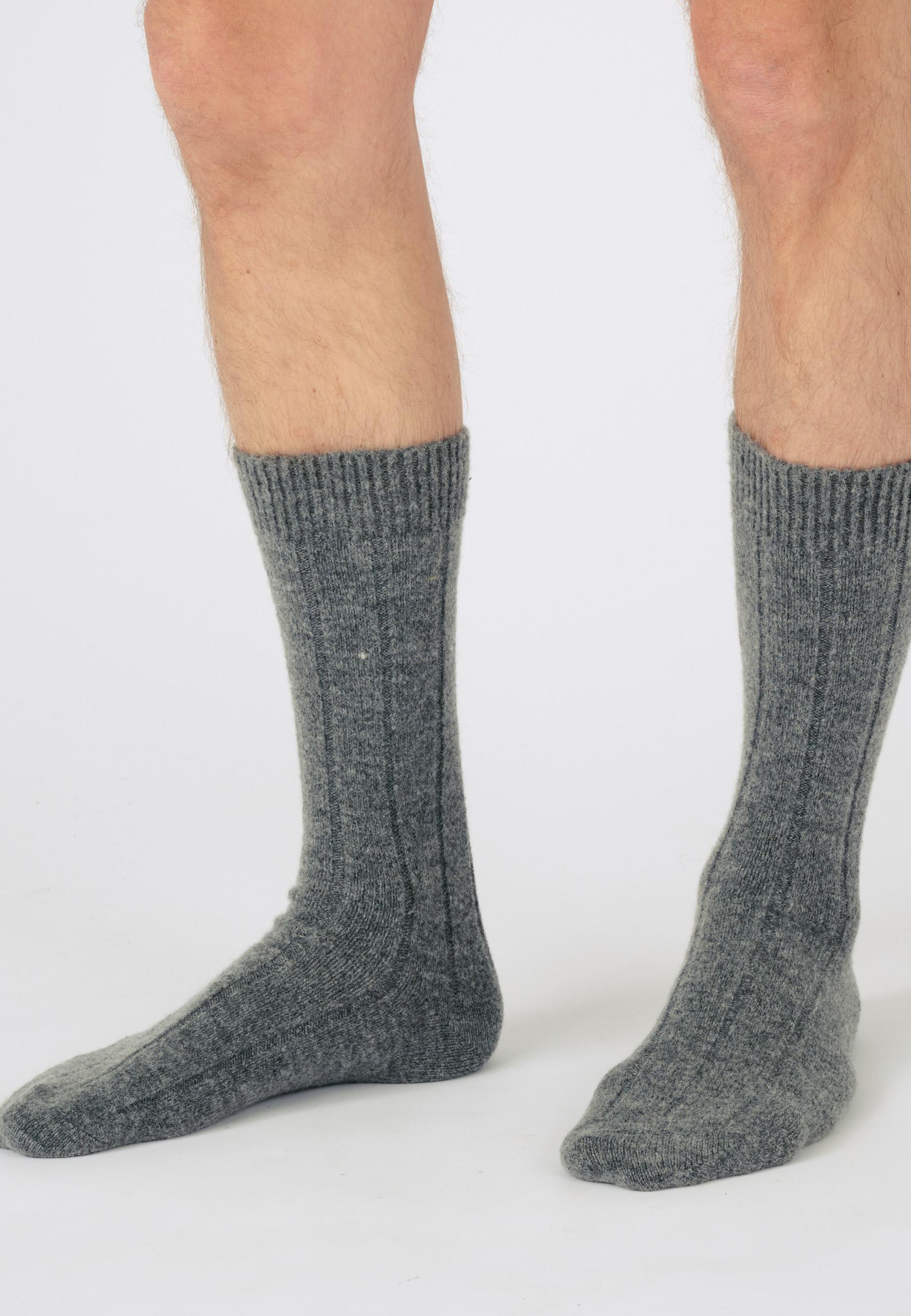 Dicke, Warme, Flach Gerippte Socken Thermolactyl Herren Grau 45-47 von Damart