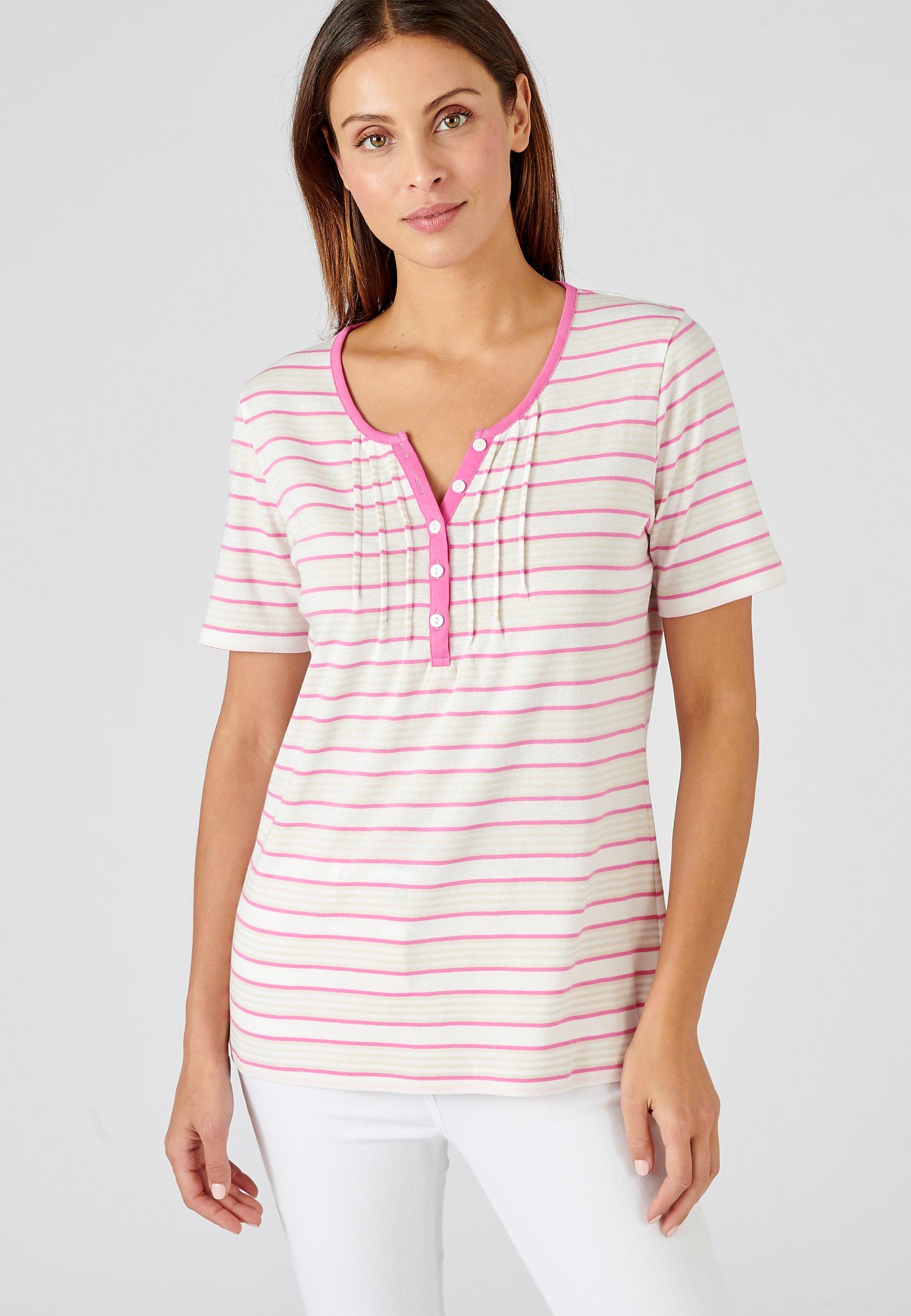 Feinripp-t-shirt Aus Reiner Baumwolle. Damen Rosa 34/36 von Damart