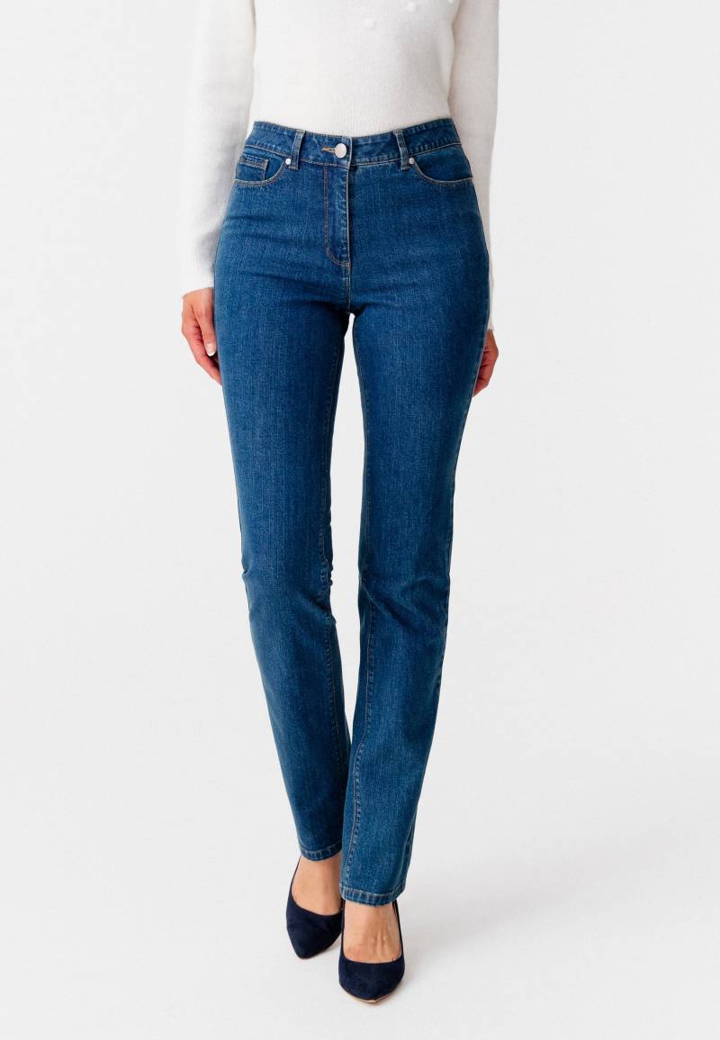 Gerade Geschnittene Jeans, Perfect Fit By . Damen Blau 52 von Damart