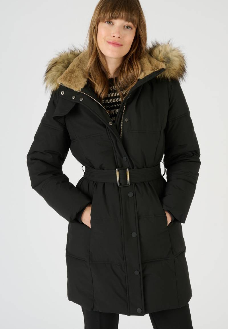 Gesteppter Parka Mit Passe Thermolactyl Damen Schwarz 34-36 von Damart