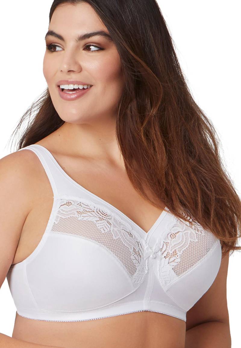 Glamorise® Minimizer-bh Für Starken Halt, Ohne Bügel. Damen Weiss C/80 von Damart