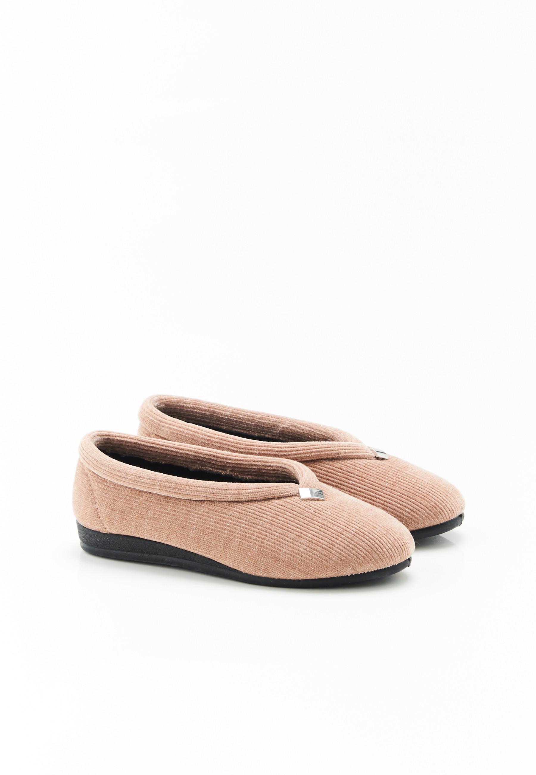 Hausballerinas Aus Feinem Cordsamt Damen Braun 42 von Damart