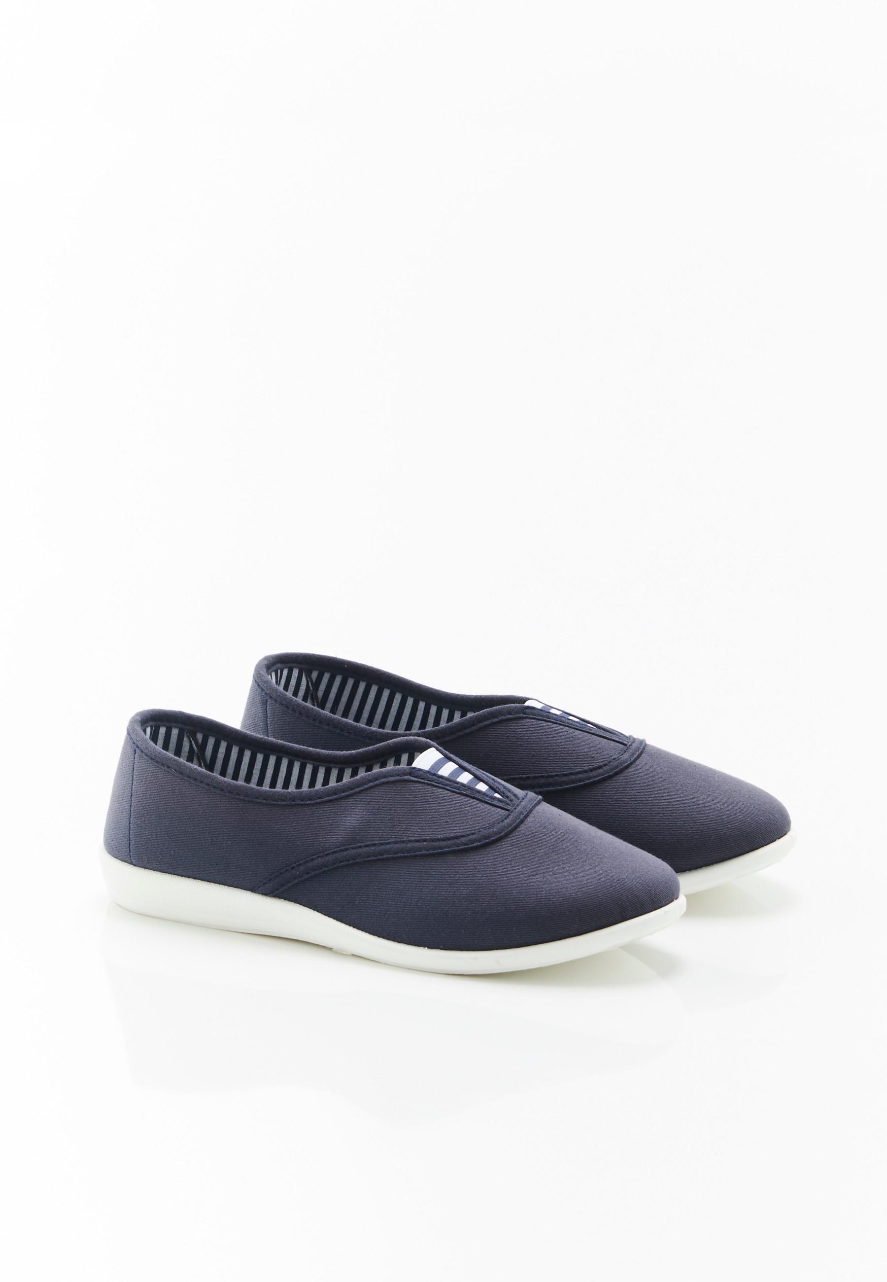 Hausballerinas Aus Stoff Damen Blau 35 von Damart