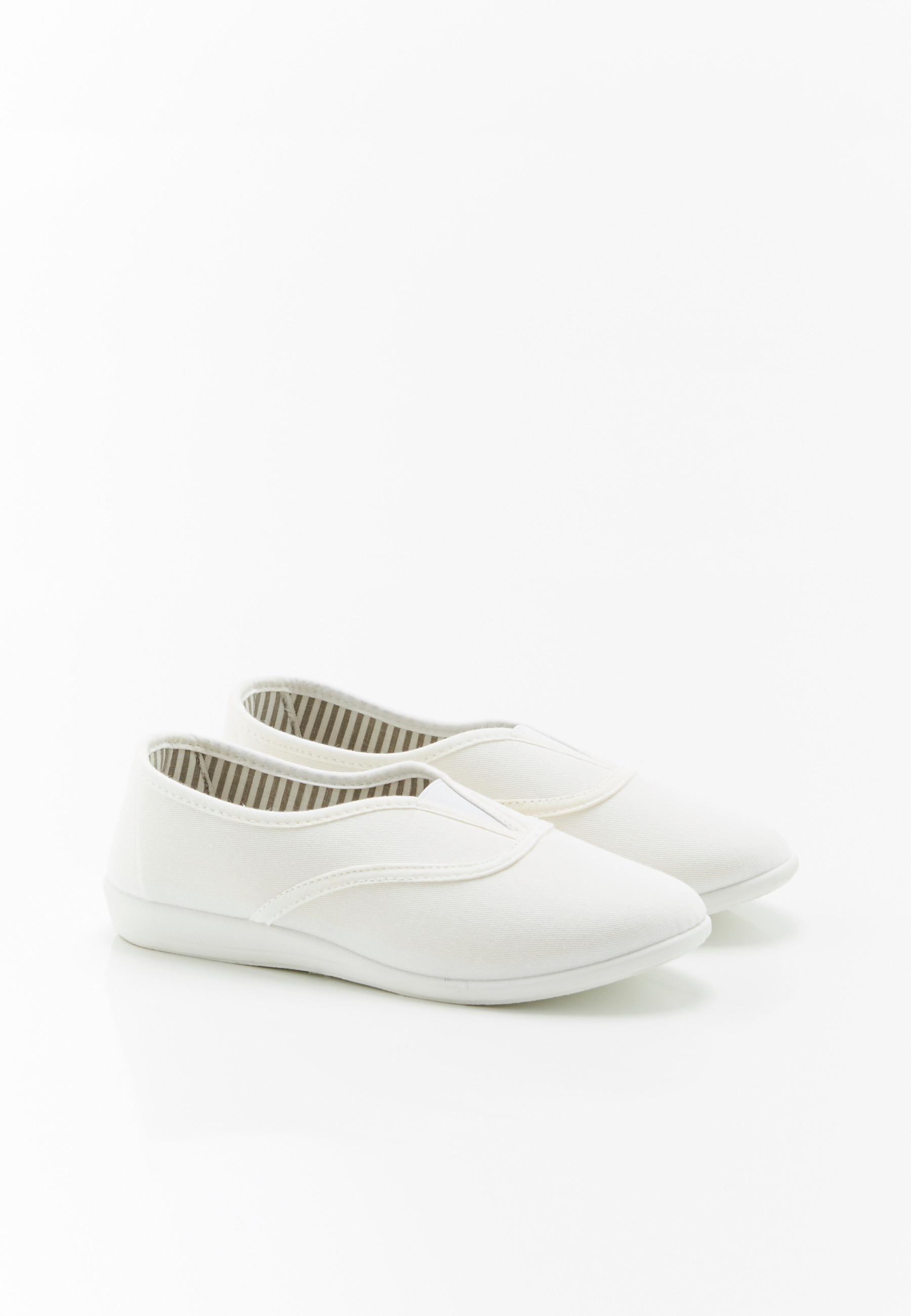 Hausballerinas Aus Stoff Damen Weiss 35 von Damart