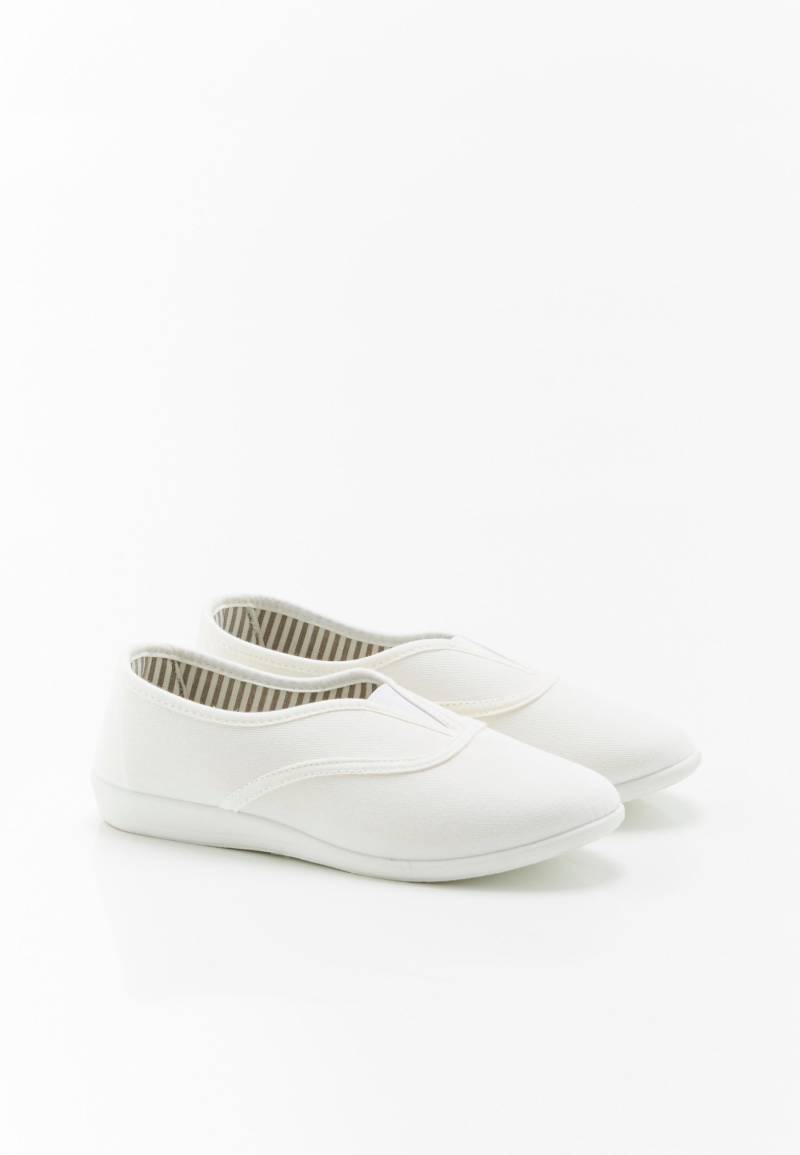 Hausballerinas Aus Stoff Damen Weiss 35 von Damart