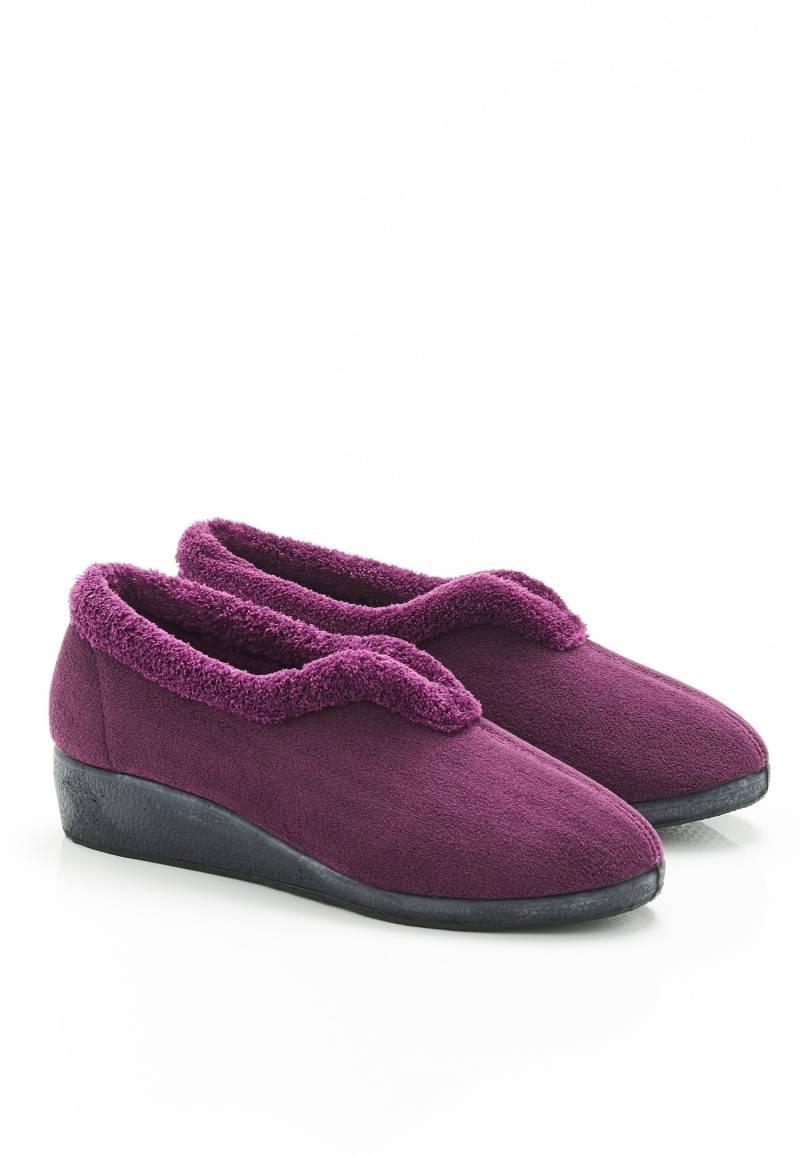 Hausschuhe Aus Samt. Damen Violett 35 von Damart