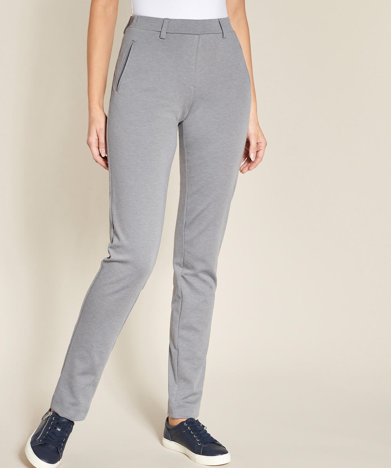 Hose Aus Milano-stretch. Damen Grau 36 von Damart