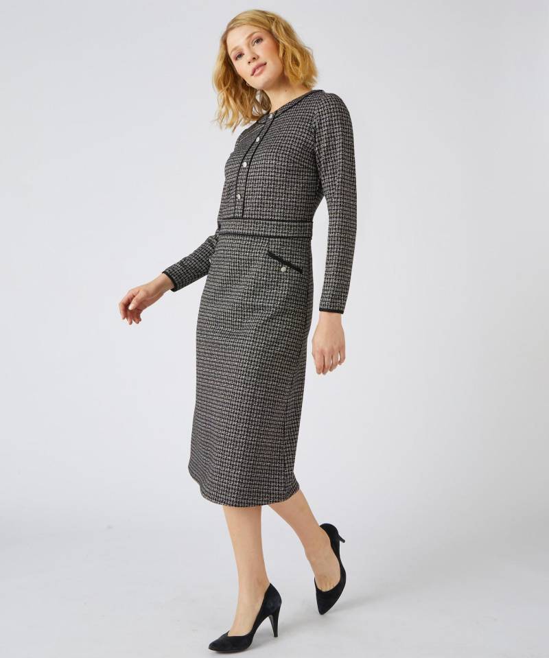 Kleid, Zweifarbig, Aus Jacquard-stretch. Damen Schwarz 40 von Damart