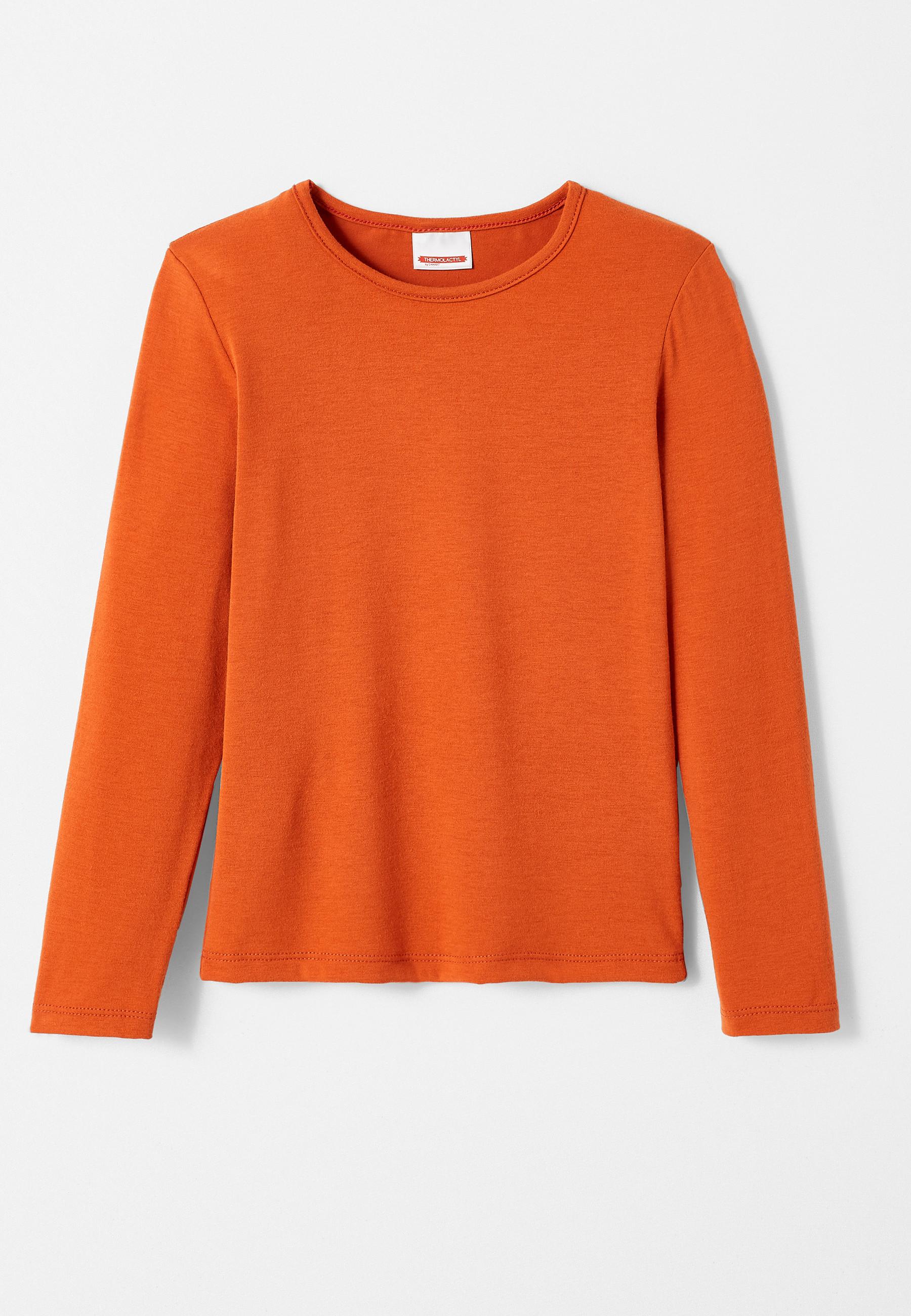 Langärmeliges Shirt. Mädchen Orange 152 von Damart