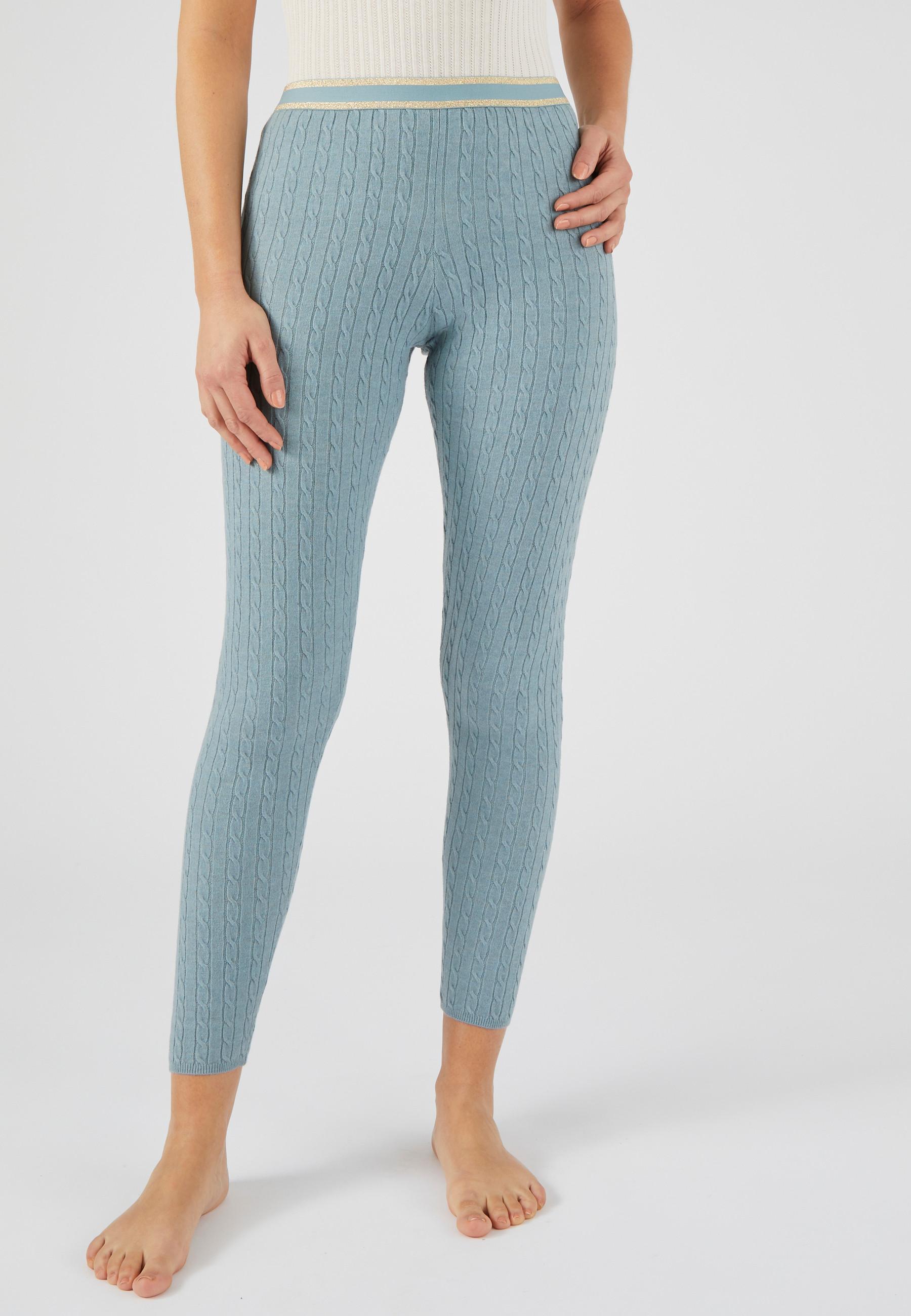 Leggings Mit Zopfmuster Thermolactyl Damen Grün 38/40 von Damart