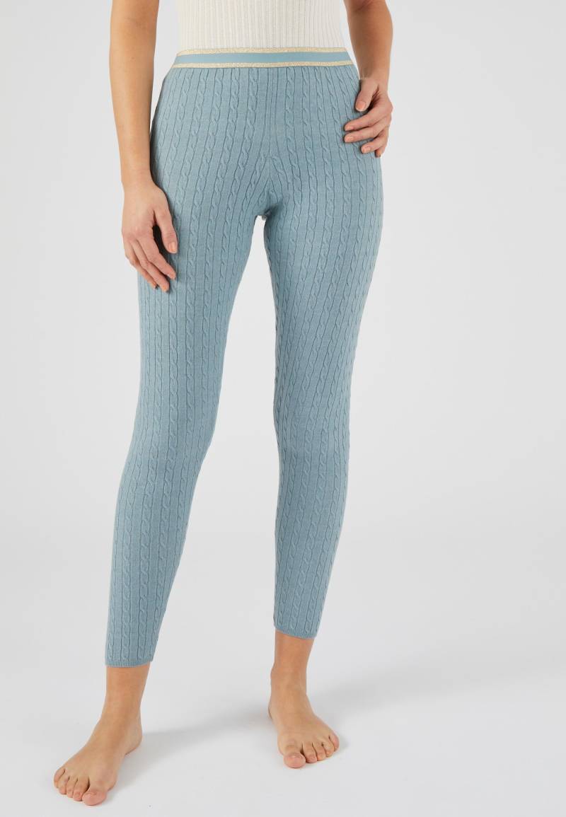 Leggings Mit Zopfmuster Thermolactyl Damen Grün 38/40 von Damart