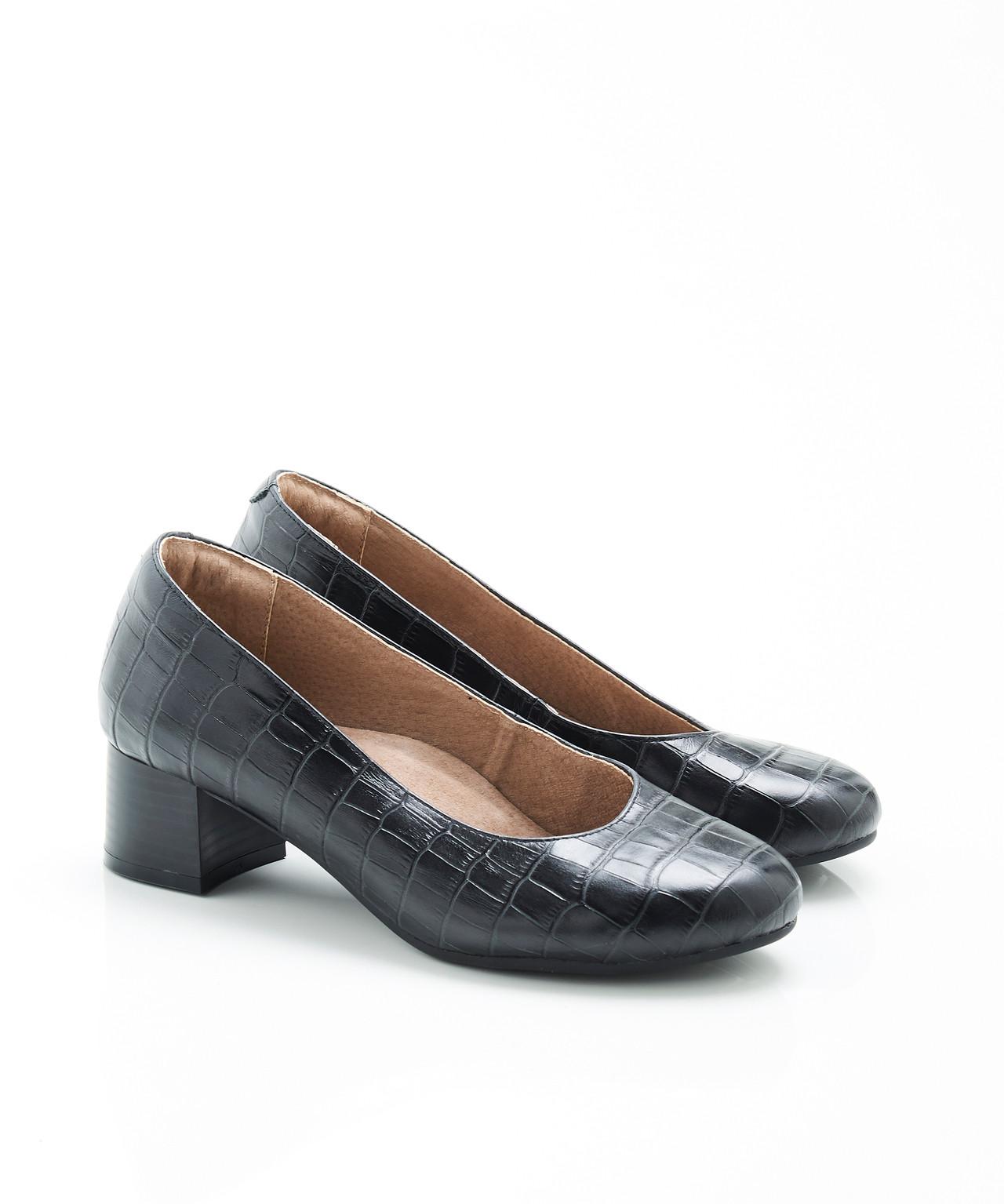 Modische Pumps, Obermaterial Rindsleder. Damen Schwarz 38 von Damart