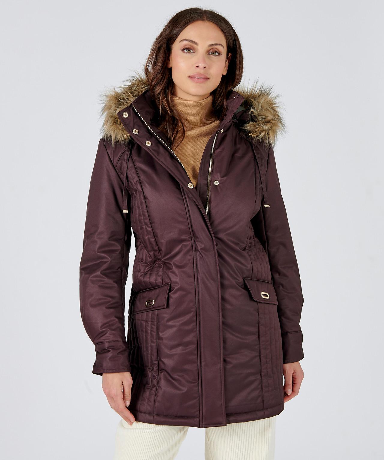 Parka Mit Modischer Steppung, Thermolactyl. Damen Braun 34-36 von Damart