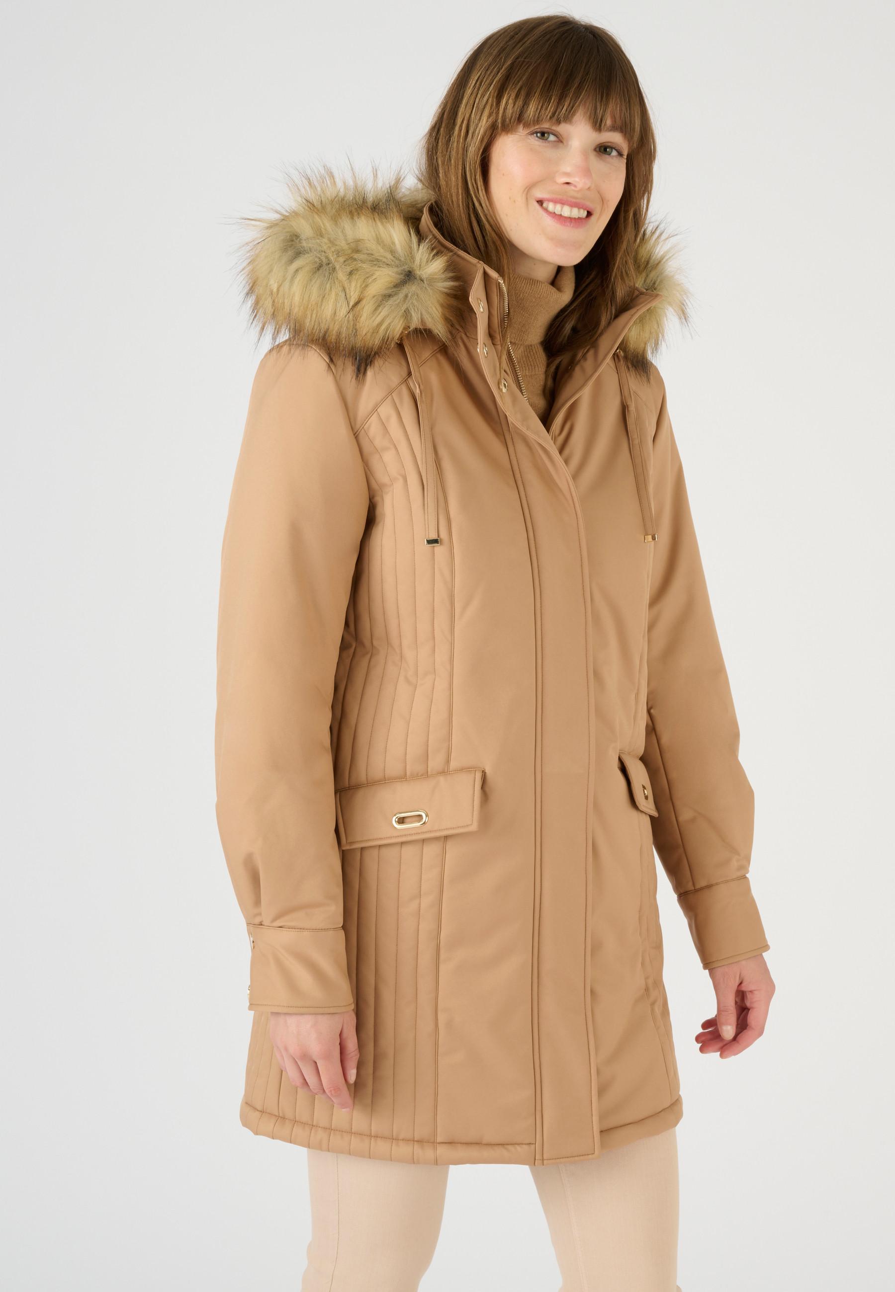 Parka Mit Modischer Steppung, Thermolactyl. Damen Braun 38/40 von Damart