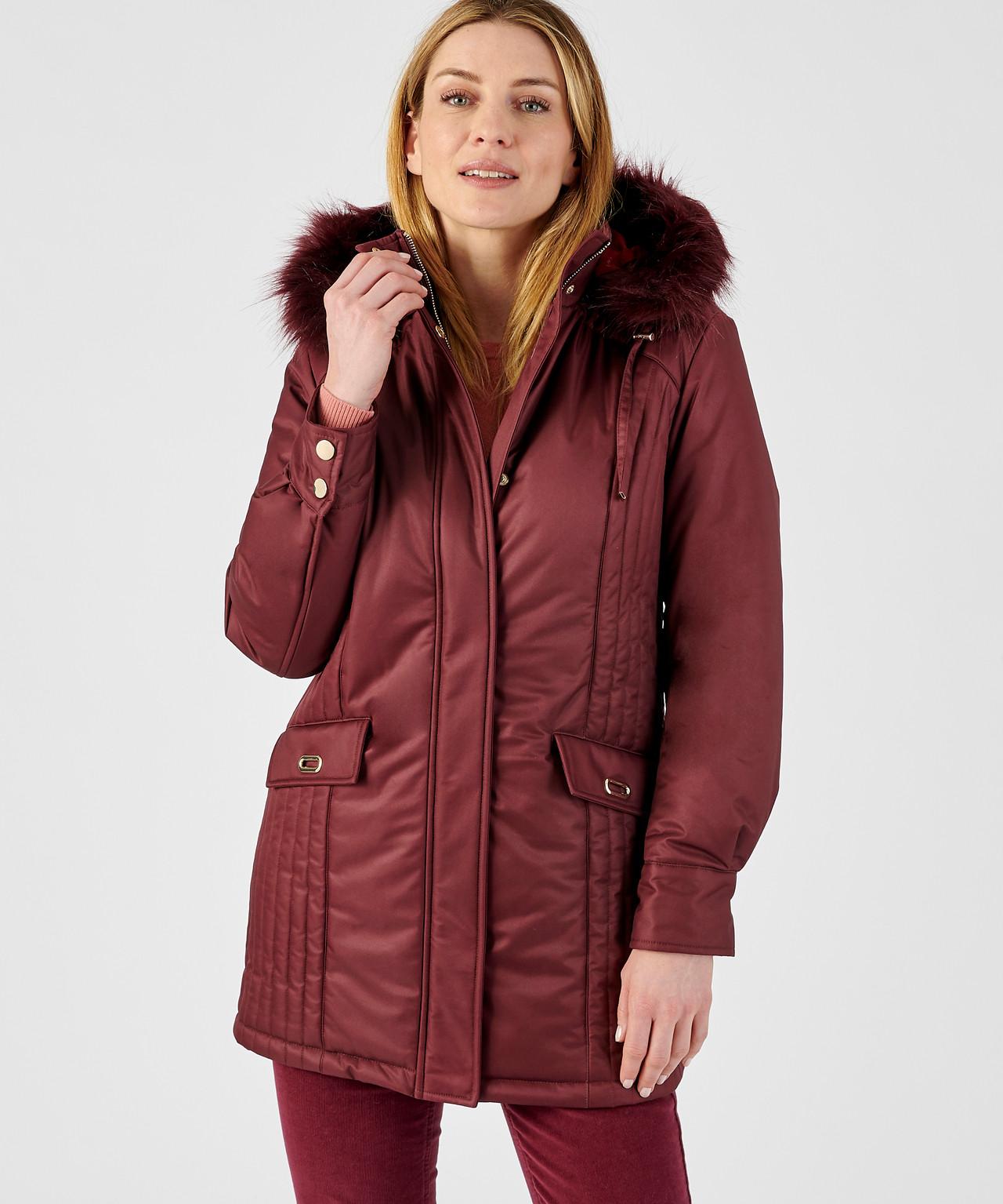 Parka Mit Modischer Steppung, Thermolactyl. Damen Rot 42/44 von Damart