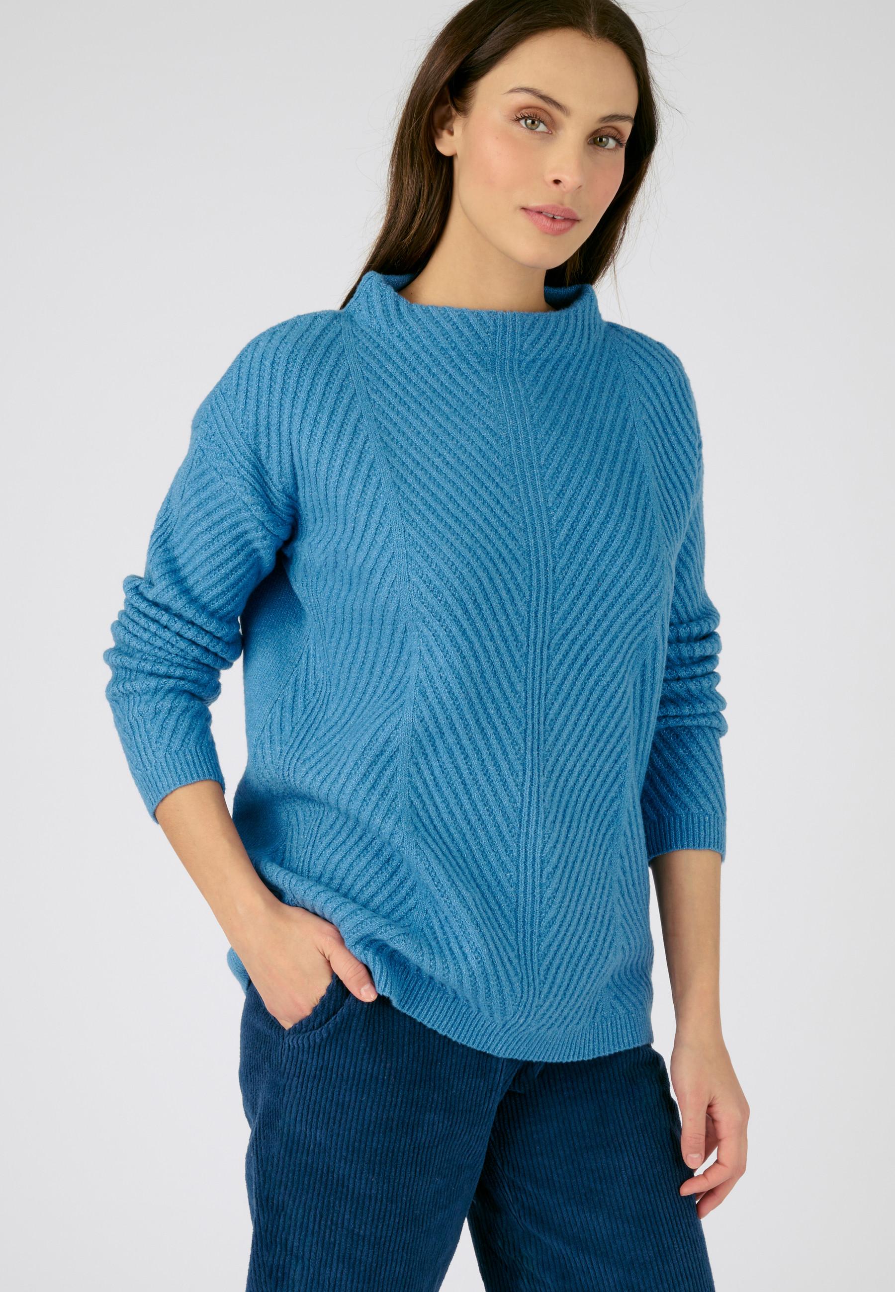 Pullover Aus Musterstrick Mit Thermolactyl. Damen Blau 42/44 von Damart