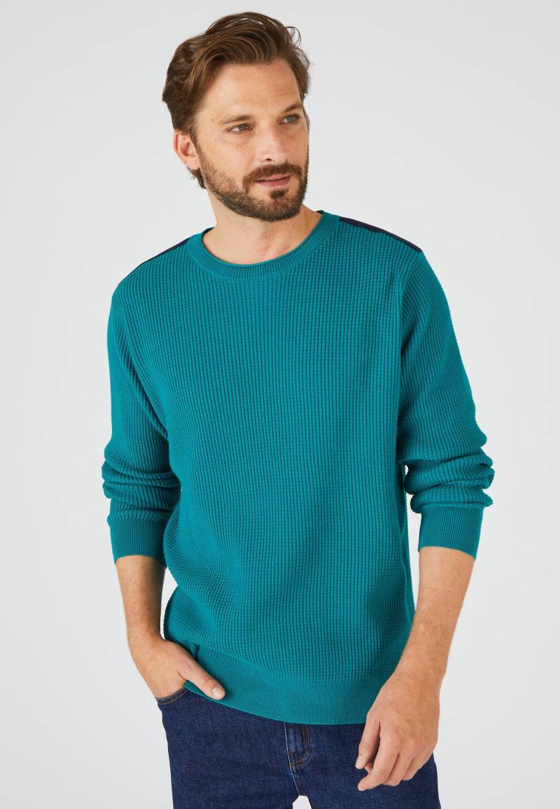 Pullover Aus Musterstrick. Herren Grün L von Damart