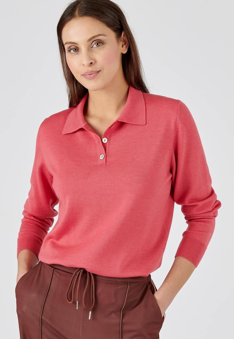 Pullover Aus Reiner Merinowolle Mit Polokragen. Damen Rot 42/44 von Damart