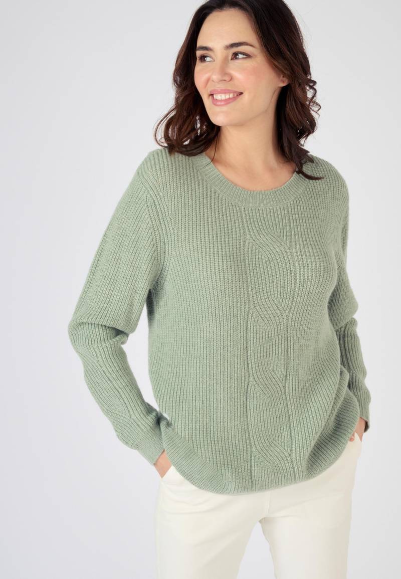 Pullover Mit Rundhalsausschnitt Aus Alpaka-mix. Damen Grün 42/44 von Damart