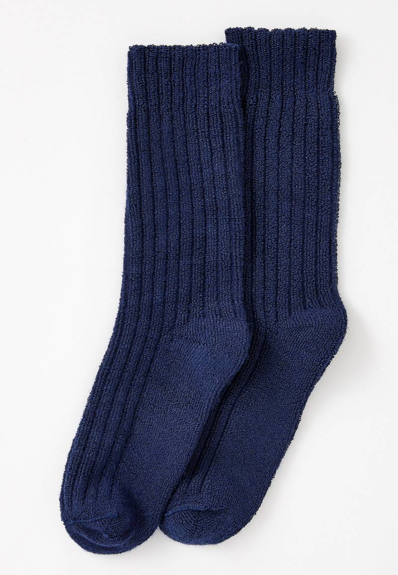 Rippstrick-socken Aus Thermolactyl-bouclé. Damen Blau 35-37 von Damart