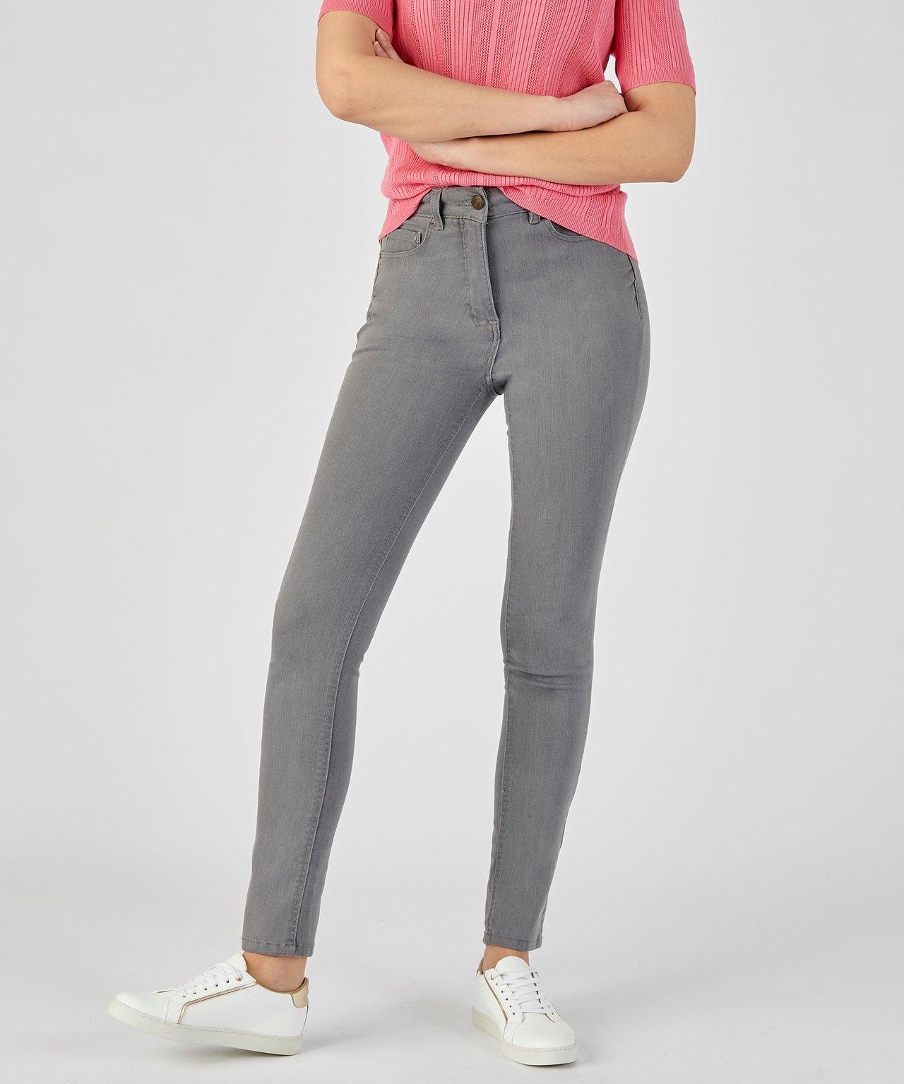 Slim-jeans, Perfect Fit By . Damen Grau 40 von Damart