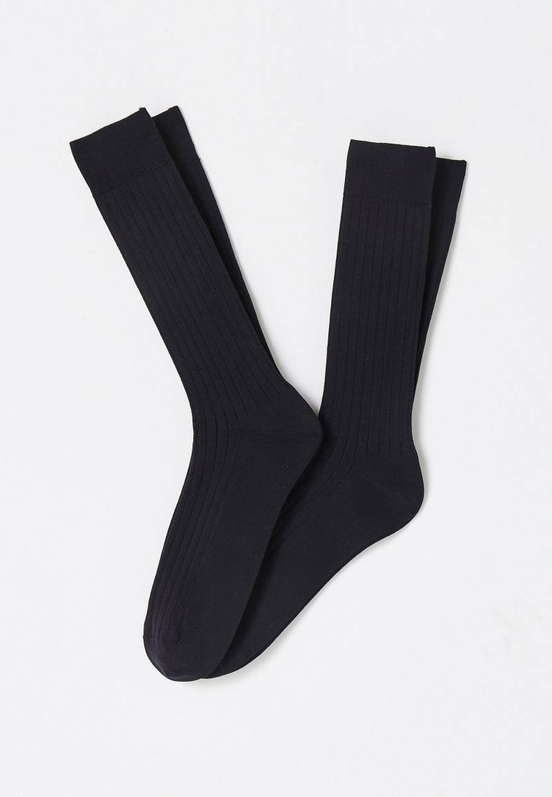 Socken Aus Fil-d`ecosse-mischung. Herren Schwarz 39-41 von Damart