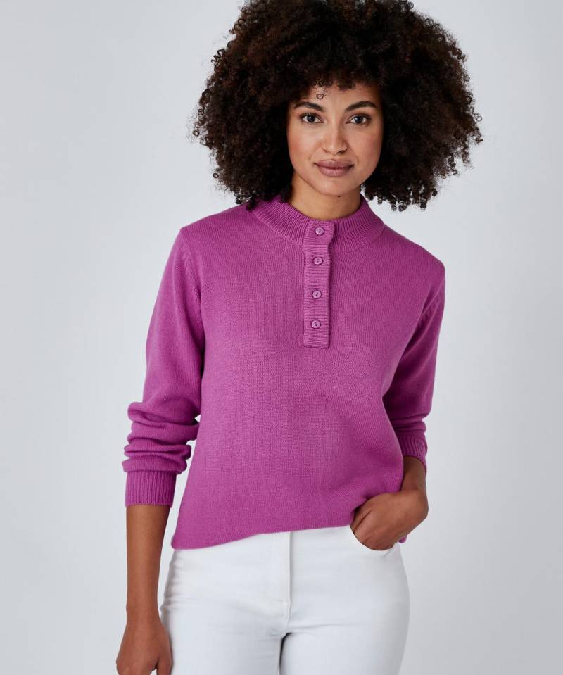 Stehkragenpullover Aus Schmiegsamem Jerseystrick. Damen Violett 46/48 von Damart