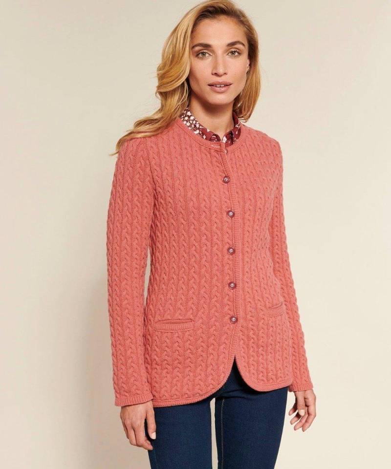 Strickjacke, 80 % Lammwolle. Damen Rosa 50/52 von Damart