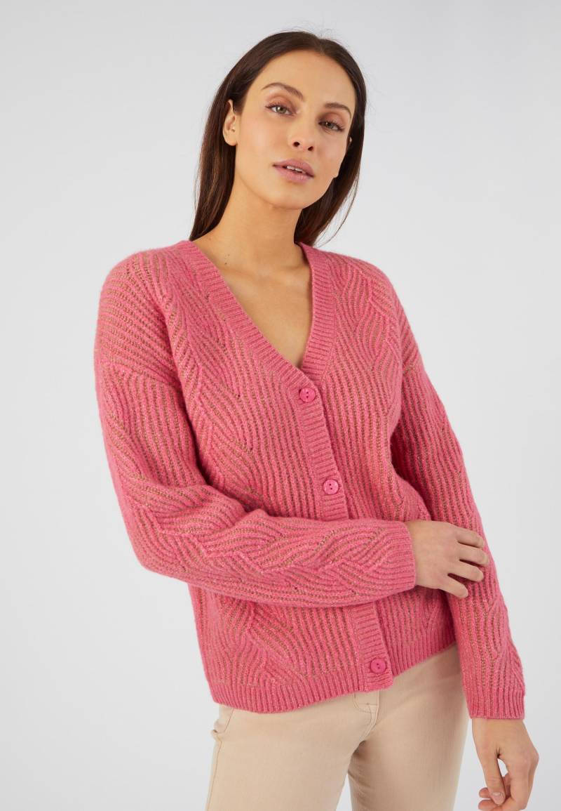 Strickjacke Aus Recycelten Fasern Thermolactyl Damen Rosa 42/44 von Damart