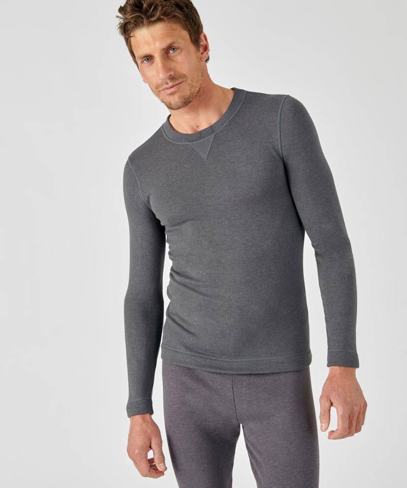 Sweatshirt Aus Angerautem Thermolactyl-molton Sensitive, Wärmegrad Intense 5. Damen Grau L von Damart