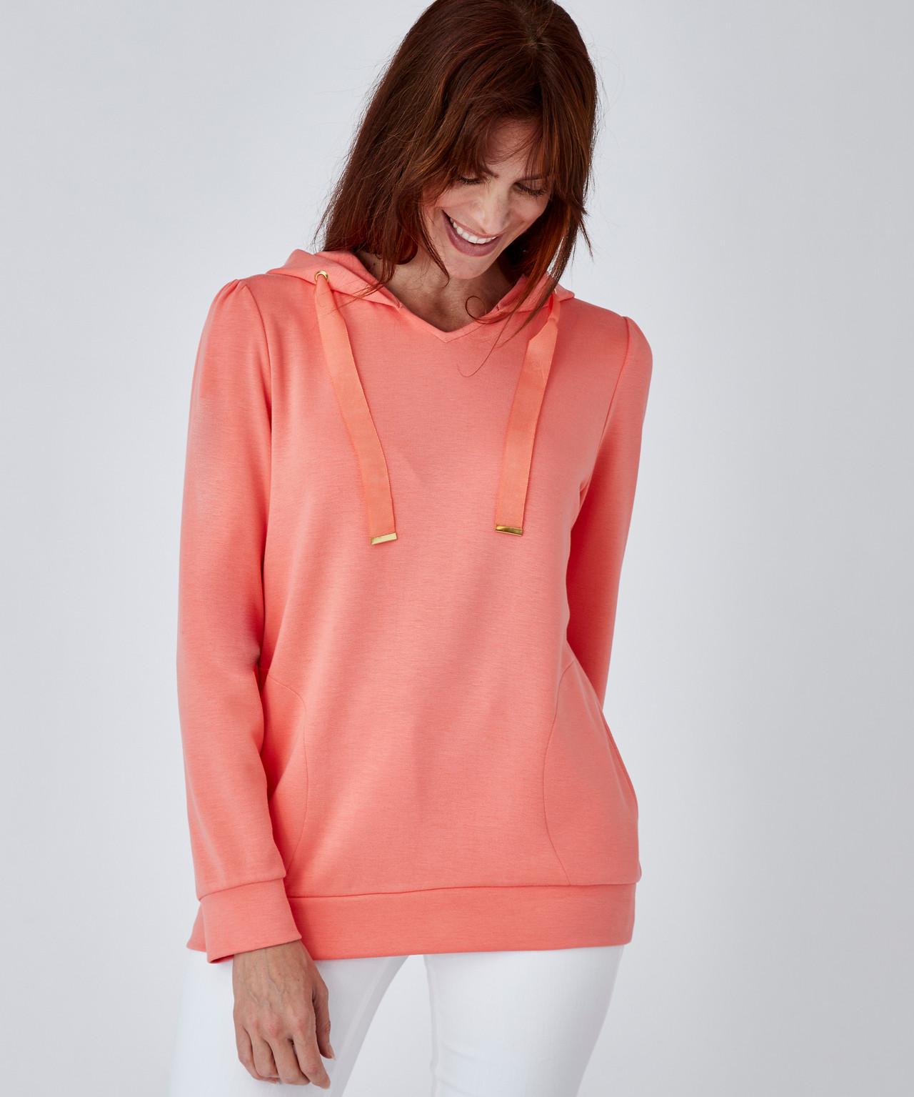 Sweatshirt Mit Weichem Griff. Damen Rosa 46/48 von Damart