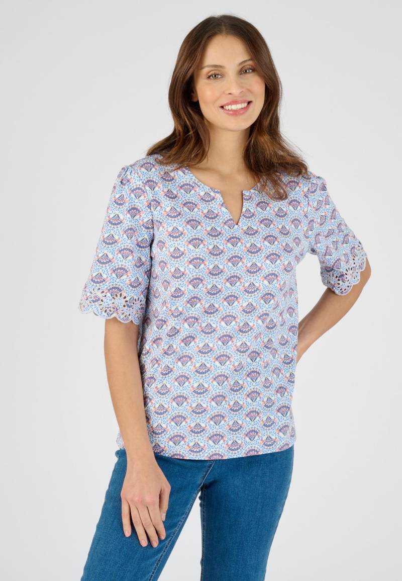 T-shirt Aus Reiner Bio-baumwolle. Damen Blau 50/52 von Damart