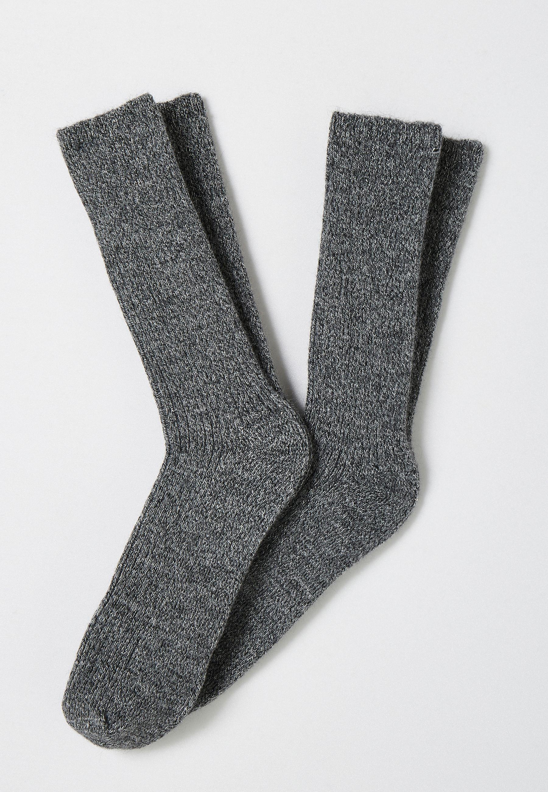 Thermolactyl-socken Aus Mouliné-gewebe Im 2er-pack. Herren Grau 39-41 von Damart