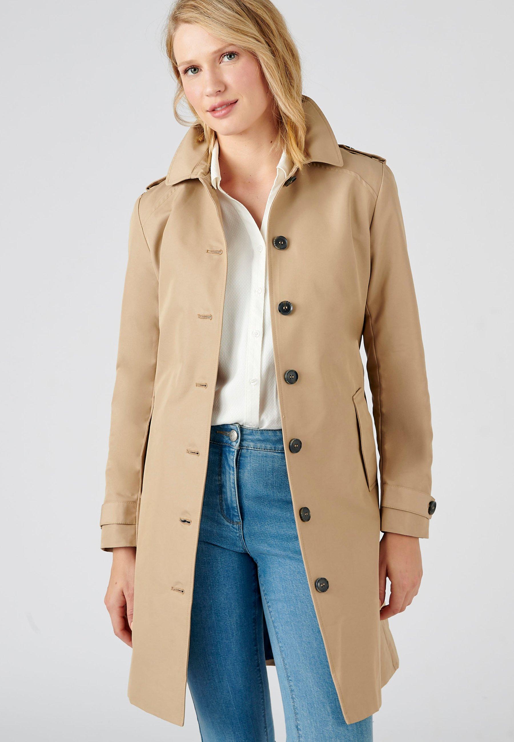 Trenchcoat Mit Gürtel. Damen Grau 38 von Damart