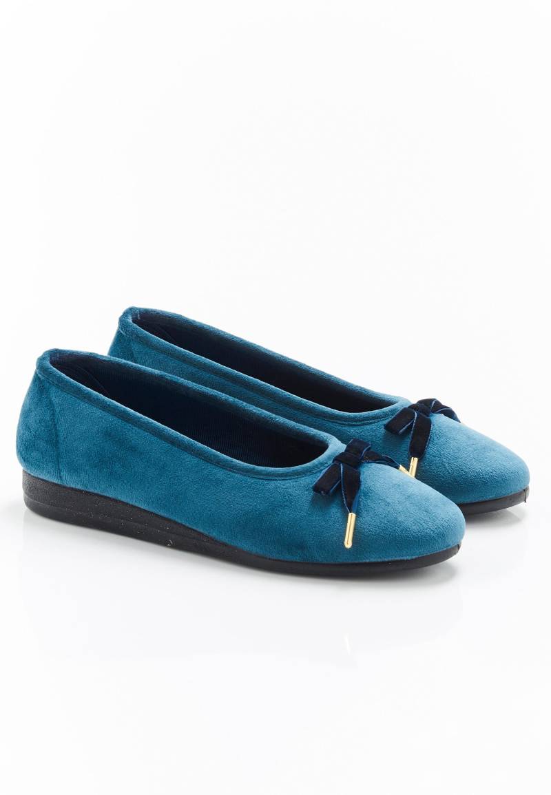 Ultraflexible Ballerinas In Samt-optik. Damen Blau 41 von Damart