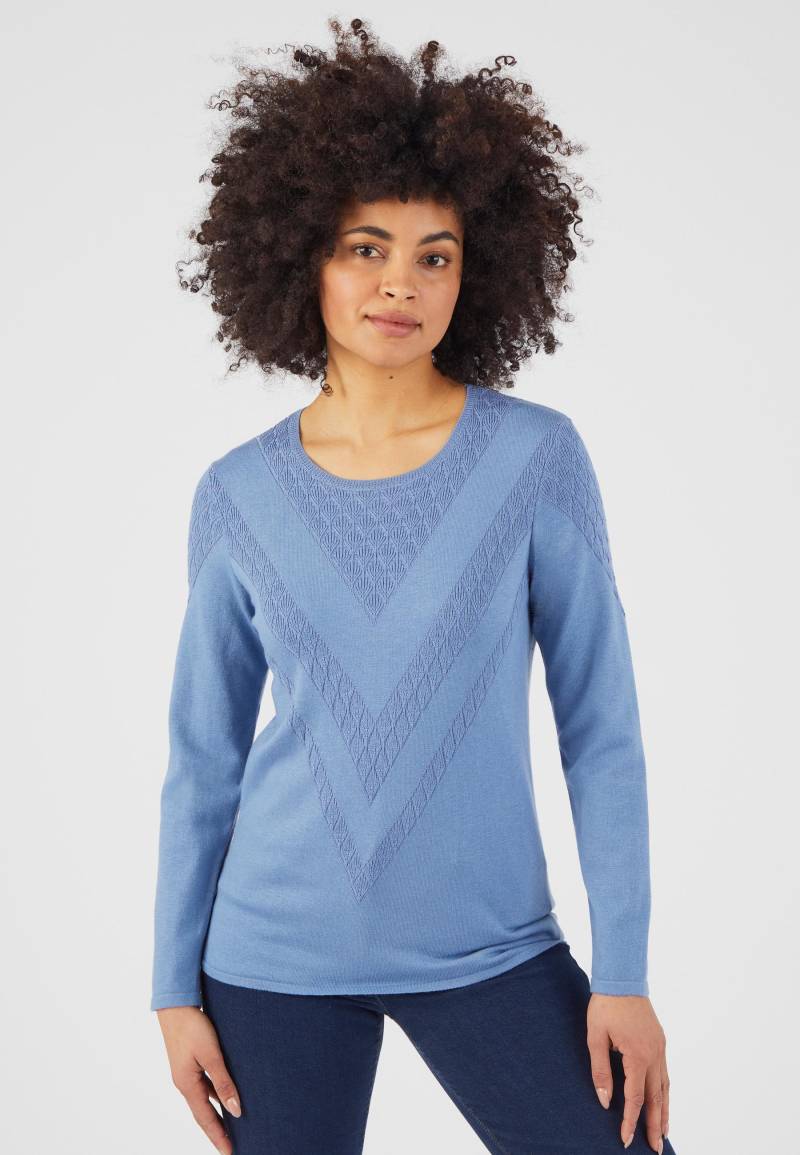 Warmer Origineller Strickpullover Thermolactyl Damen Blau 42/44 von Damart