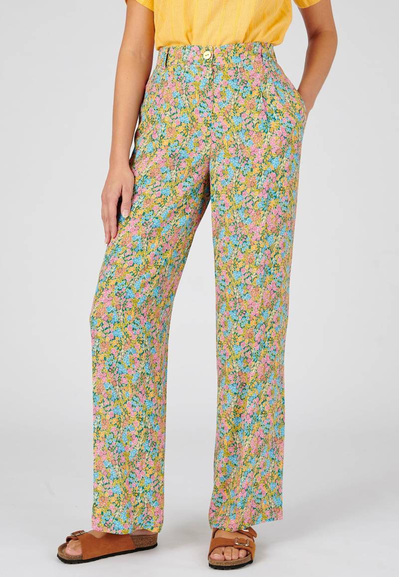 Weite Hose Mit Blumenprint. Damen Multicolor 44 von Damart