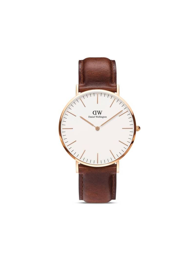 Daniel Wellington Classic St Mawes 40mm - White von Daniel Wellington