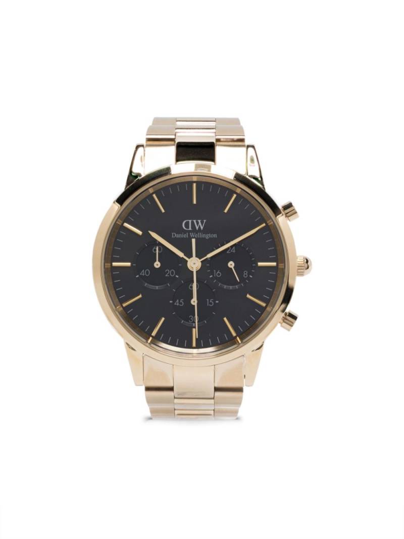 Daniel Wellington Iconic Chronograph Link 42mm - Black von Daniel Wellington