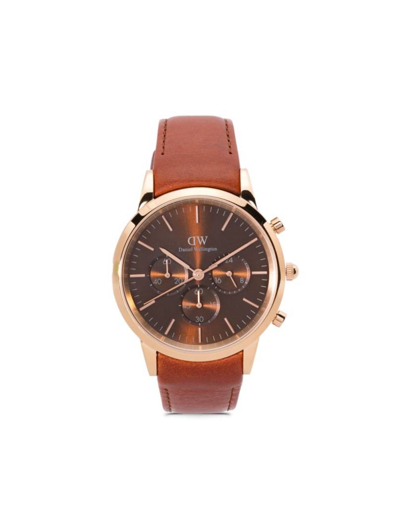 Daniel Wellington Iconic Chronograph St Mawes 42mm - Brown von Daniel Wellington