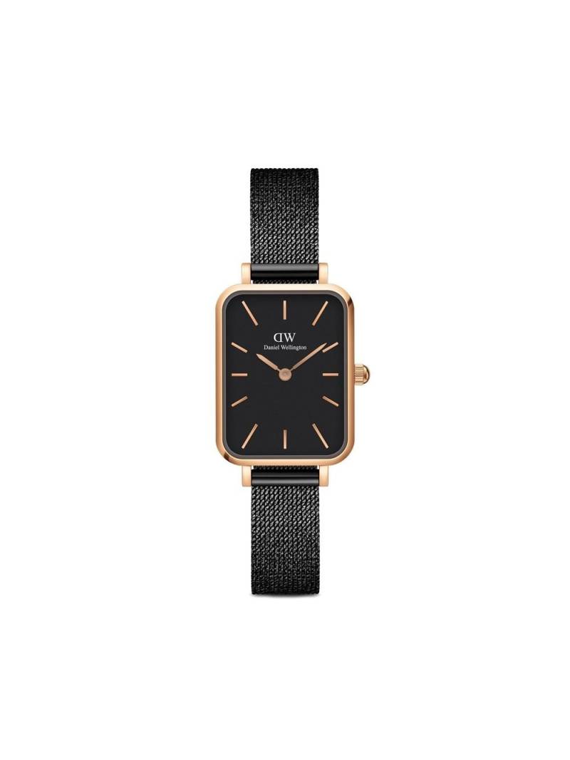 Daniel Wellington Quadro Pressed Ashfield 20x26mm - Black von Daniel Wellington