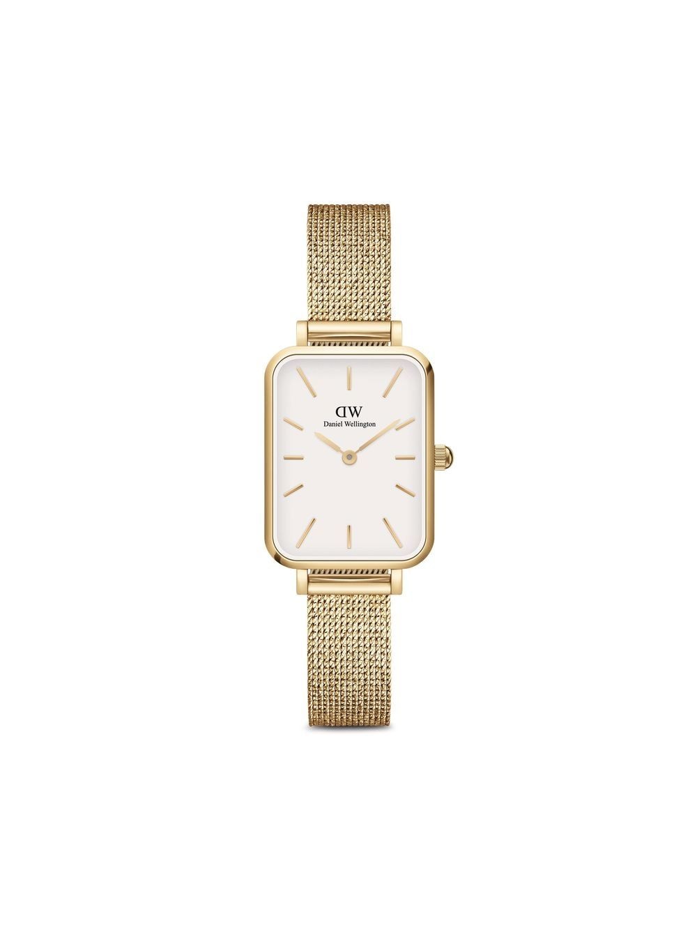 Daniel Wellington Quadro Pressed Evergold 20x26mm - White von Daniel Wellington