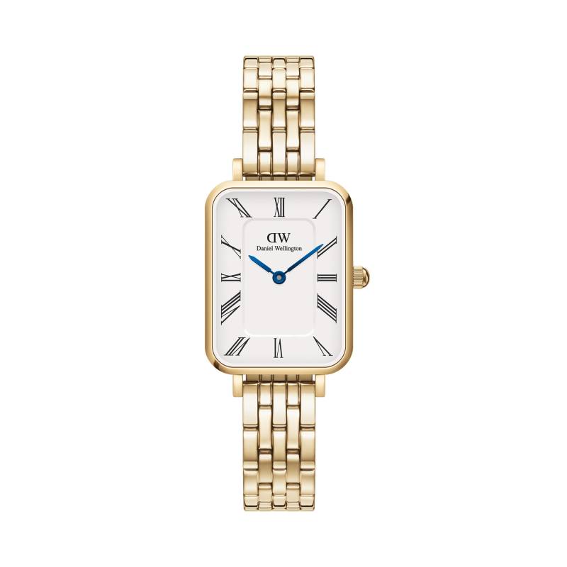 Uhr Daniel Wellington Quadro Roman Numerals 5-Link DW00100688 Goldfarben von Daniel Wellington