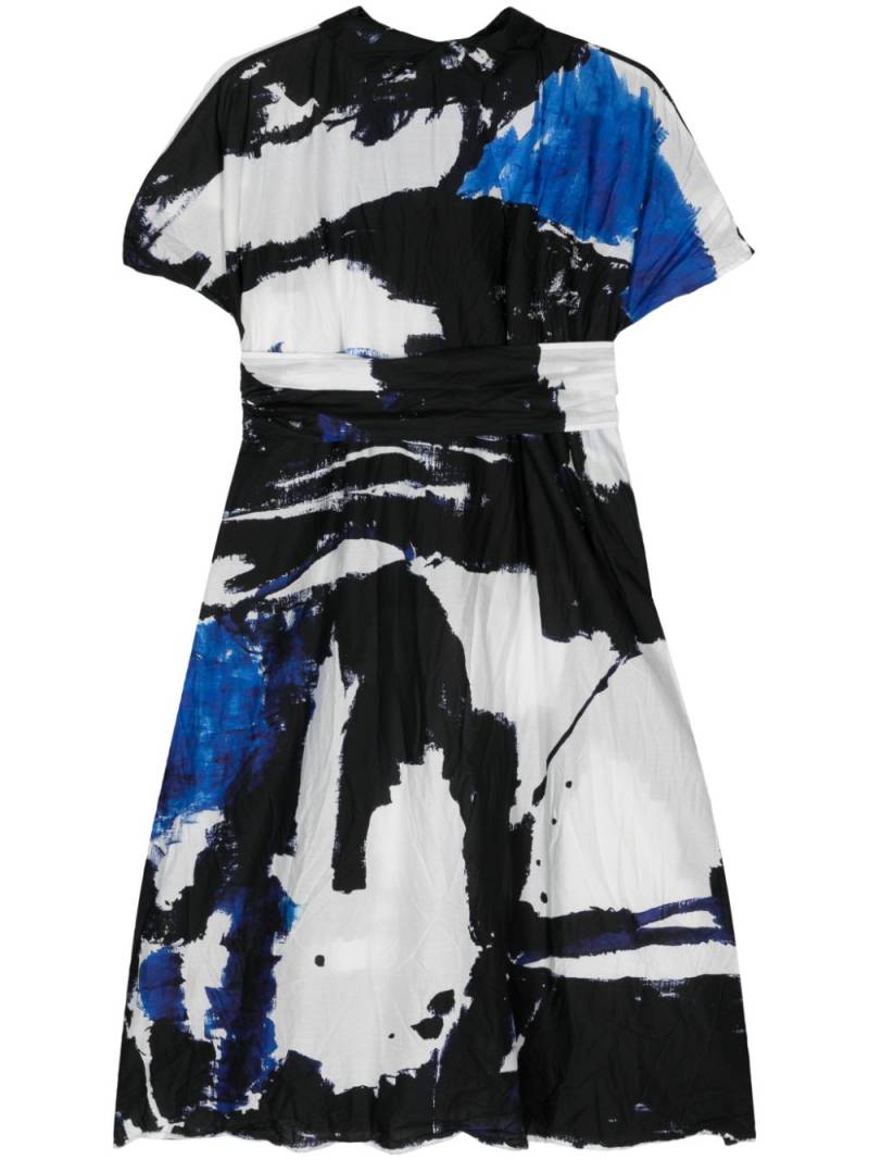 Daniela Gregis abstract-print cotton dress - Black von Daniela Gregis